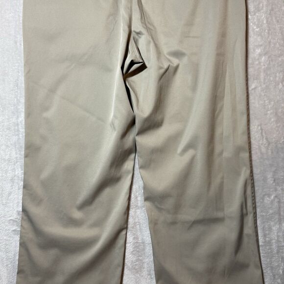 Nike Dri Fit Flat Front Chino Golf Pants Polyester Tan Khaki Men’s Size 34 - Picture 8 of 15